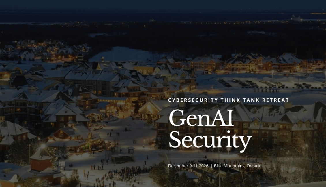 Cybersecurity Think Tank Retreat GenAI Security